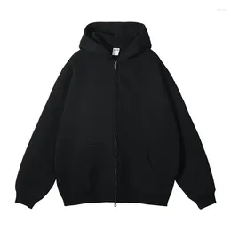 Sudaderas con capucha para hombre Chaqueta personalizada HD DTG Impresión Hip Hop Jakets Sudaderas Jersey de gran tamaño Harajuku Y2K Abrigo negro Hombres blancos