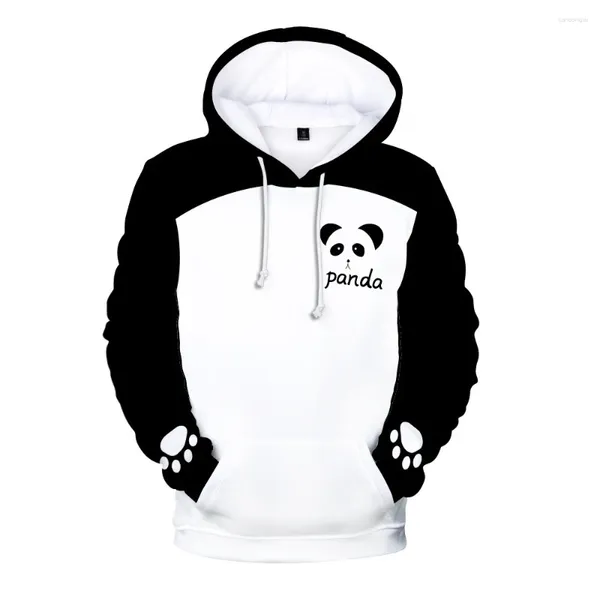 Sudaderas con Capucha para Hombre, Sudadera con Capucha Estampada en 3D de Panda Lindo, Jersey para Hombres y Mujeres, Ropa de Calle, Tops con Capucha para niños de otoño, Ropa Informal para niños y niñas