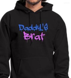 Sweats à capuche pour hommes Daddy's Brat gothique Pastel Slime Design sweat à capuche polaire sweat-shirts confortables et personnalisables pour hommes