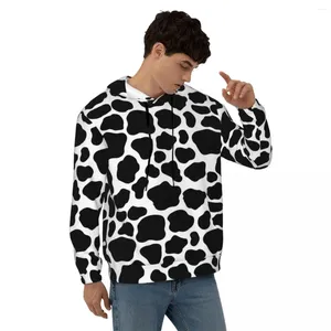 Sweat à capuche pour homme, motif chien dalmatien, décontracté, unisexe, imprimé Animal, esthétique, hiver, Design ample, haut surdimensionné