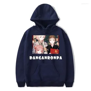 Herenhoodies Danganronpa Oversized hoodiesweatshirt Karakterprint Effen Losse truien Lange mouw met capuchon Streetwear Hoody Game Top