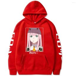 Heren Hoodies Darling in the Franxx Anime Zero Twee schattige print pullovers Men Women Sweatshirts Casual Solid Streetwear 2022 Sweater Top