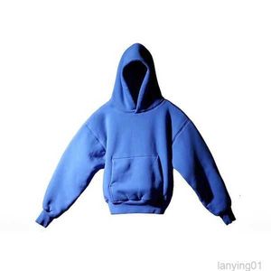 Hoodies voor heren Ontwerper Kanyes the Perfect Hoodie Wests Klein Blue Pullover Hoodys Tripartite Co-branded Men Hooded Jumper Yzys Fashion Heren en Dames 3ZNDH