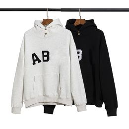 Sweats à capuche pour hommes Sweatshirts d'hiver à capuche à manches longues à capuche unisexe lettre broderie tendance de la rue sports et loisirs