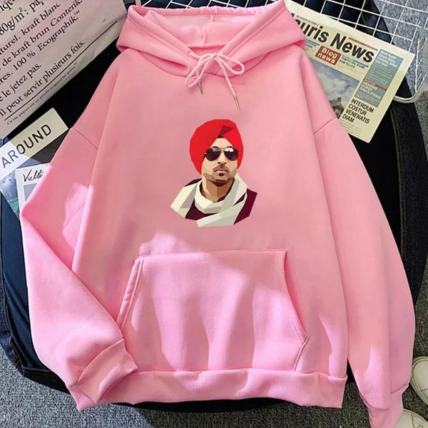 Sweat-shirt à capuche avec personnage de Graffiti Diljit Dosanjh pour homme/femme, vêtements esthétiques Y2k, Style coréen, manches longues