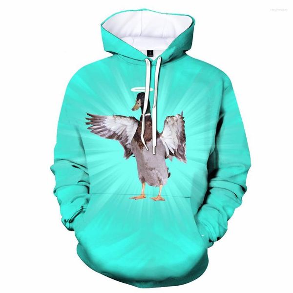 Sudaderas con capucha para hombre, estampado 3d de caza de patos, Sudadera con capucha Laxity, Jersey informal de gran tamaño, sudadera de moda, ropa de tendencia para hombre