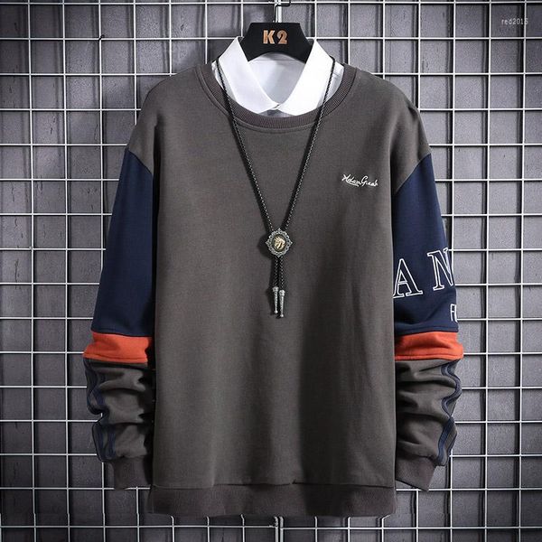 Sudaderas con capucha para hombre EL BARCO Primavera Hip Hop Sudadera de algodón Hombres Ropa informal suave Camisa gris Harajuku Hombre Tops Chaquetas Caqui Jersey Abrigos