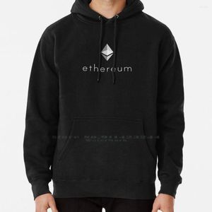 Sudaderas con capucha para hombre Ethereum Logo Sudadera con capucha Suéter 6xl Cotton Crypto Contract Btc Internet Money Moneda Cryptocurrency Coin