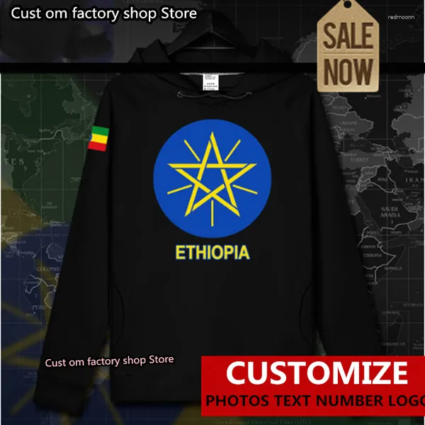 Sudadera con capucha para hombres Etiopía Cuerno etíope de África Eth et Men nación sudadera sudadera sudadera streetwear ropa de chándal de otoño