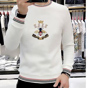 Hommes Hoodies Européen Mâle À Capuche Sequin Broderie À Manches Longues Tendance Top Heavy Craft Casual Automne Hiver Mode Pull Hommes Vêtements