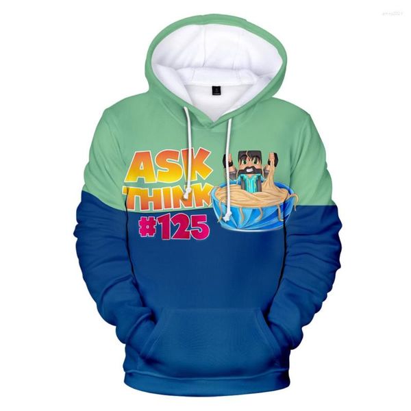 Sudaderas con Capucha para Hombre Moda Anime Thinknoodles Regalo Escolar Sudadera Sudaderas con Estampado 3D Sudadera para niños/niñas Jerseys Informales para Adultos y niños