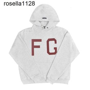 Sudaderas con capucha para hombre Marca de moda Ess Diseñador Comprobado Sentir Dios Temporada 7 Línea principal Suéter de niebla FG FG Rojo Flocado Impreso suelto para hombre para mujer Sudadera con capucha