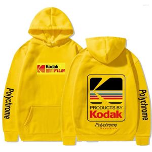 Heren Truien Modemerk Mannen/Vrouwen Korea Kodak Gedrukt Lente Herfst Mannelijke Toevallige Hooded Sweatshirts Drop Trui Trainingspak