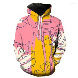 Sweats à capuche pour hommes Mode Casual 3D Printe Graffiti Art Pattern Sweat à capuche pour hommes Femmes Pulls drôles Hip Hop Hommes Vêtements Tops