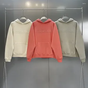 Men's Hoodies Fashion Classic Sweatshirts Cotton 3D Flocking Printing Letter Logo Hip Hop Loose Oversize Unisex Hoodie