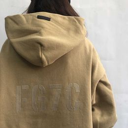 Sweats à capuche pour hommes Fashion Ess Designer Sweat à capuche Testé sensation de Dieu 7ème saison chandail de brouillard fg7c flocage imprimé haute rue lâche tendance Hoodie hommes