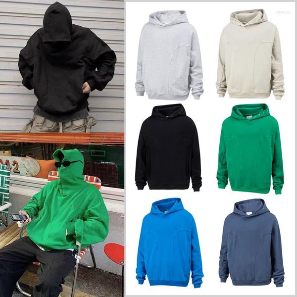 Sweats à capuche pour hommes Mode GRAILZ Géométrique Patchwork Bouton Sweat À Capuche Oversize Sudaderas Para Hombres Ropa Sweat-shirts Graphiques Pour Hommes Femmes