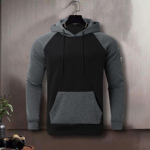 Sweat à capuche pour hommes, mode, décontracté, manches longues, automne, chemise pour garçons, couleur assortie, 4xl