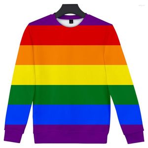 Mannen Truien Mode Lgbt Liefde Mannen/Vrouwen Lesbische Gay Harajuku 3D Print Pride Sweatshirt Vlag Trui Trainingspak Kleding