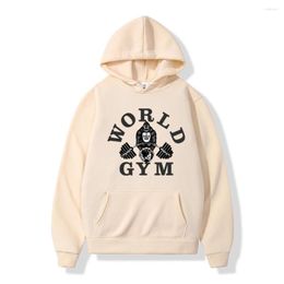 Mannen Hoodies Mode Mannen Hip Hop World Gym Sport Harajuku Paar Trui Mannelijke Hooded Sweatshirt Fleece Vrouwen Hoody Kleding