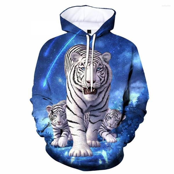 Sudaderas con capucha para hombre Tendencia de moda Hombres y mujeres Parejas Impresión 3d Dream Tiger Essence Sudadera con capucha Casual Sudadera ligera Fiesta de compras