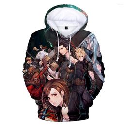 Heren Hoodies Final Fantasy 7 Hoodie Sweatshirt Game Harajuku Fashion Casual pullover -kleding