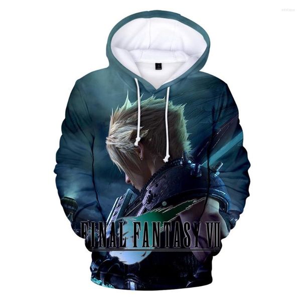 Sudaderas con capucha para hombre Final Fantasy 7 Sudadera para hombre/mujer Otoño Invierno Harajuku Sudadera con capucha para hombre Jersey de moda de gran tamaño