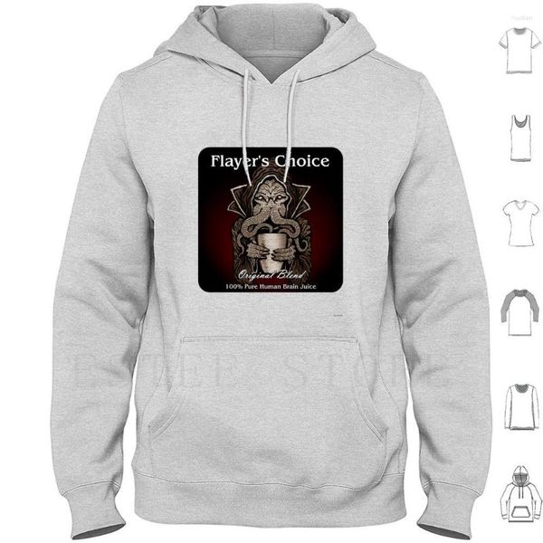 Sweats à capuche pour hommes Flayer's Choice Manches longues Espresso Cuppa D20 Rpg Dnd Gygax Mind Flayer Cthulhu Azhmodai J'aime le café