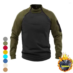 Heren Hoodies Fleece Tactical Sweater Jacket Sweatshirts Thermal Pullover Casual Autumn Winter Men Coat Streetwear