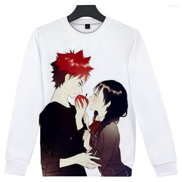 Sudaderas con capucha para hombre Food Wars Shokugeki No Soma Unisex cuello redondo sudadera moda tendencia estilo 3D Material de poliéster