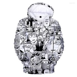 Heren Hoodies Grappige anime Boku No Hero Academia Bakugou Men Boy Streetwear Sweatshirts Hip Hop Tracksuit Collages Paren pullovers