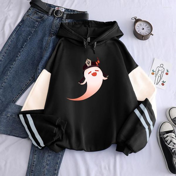 Sweat à capuche pour homme et femme, vêtement de dessin animé drôle, Genshin Impact, Kawaii Hu Tao, jeu de mode, Harajuku, décontracté, hiver