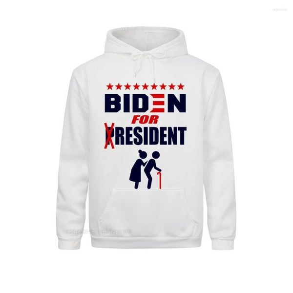 Sudaderas con capucha para hombre, divertida cita de Biden para presidente sin Quot P, sudadera informal de gran tamaño para hombre, camisetas Harajuku de algodón
