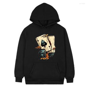 Heren Hoodies grappige pokercartoon dubbele een stijl coole trending tops comfortabele sweatshirt herfst kleding dames letters paren anime hoodie