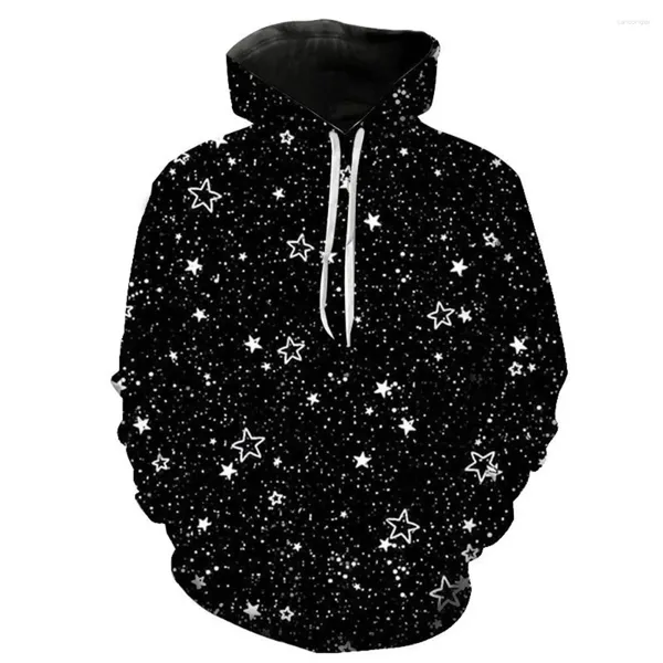 Sweats à capuche pour hommes Funny Stars Hommes Femmes Mode Cool Vêtements 3D Imprimer Univers Star Sweat à capuche Garçon Fille Enfants Casual Pulls à manches longues