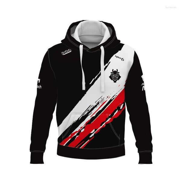 Sudaderas con capucha para hombre G2 Escap LEC CSGO 2 Sudadera con capucha para hombre Equipo de moda Jersey Jersey para hombre Chaqueta de equitación para niños Esports Motocicleta