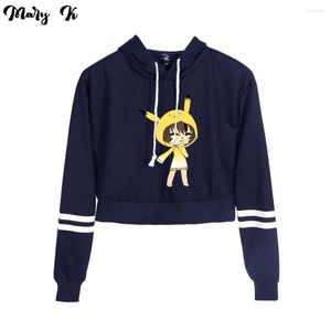 Sudaderas con capucha para hombre Gacha Life, Sudadera corta con capucha, ropa estampada para mujer, blusas sexis para chica, abrigo, Sudaderas clásicas de Anime