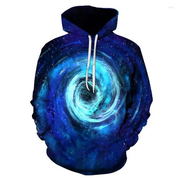 Sweat à capuche pour hommes, paysage de galaxie, Style à la mode, imprimé en 3D, unisexe, pulls décontractés, survêtement de rue