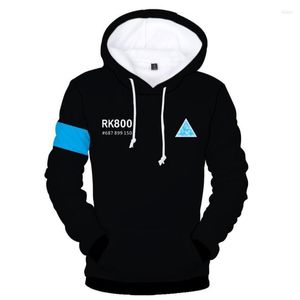 Sudaderas con capucha para hombre Game Become Human 3D hombres/mujeres Harajuku sudadera Otoño Invierno niños/niñas estampado RK800 ropa divertida