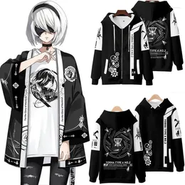 Heren Hoodies Game Nier: Automata 3D Print Boys Girls Fashion Harajuku Sweatshirt Long Sleeve pullover jacket Kids Hoodie