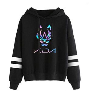 Hood's Hoodies Game Song Kda De slechtste parallelle bars Hoodie sweatshirts Casual lente herfst winterbrief kapkleding