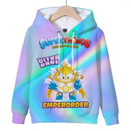 Sudaderas con capucha para hombre juego SuperThings 10 Sudadera con capucha otoño niños dibujos animados pulóver Tops ropa de calle Superzings sudaderas Sudadera niños