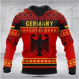 Sweat à capuche masculin Emblème allemand Emblem 3d harajuku imprimer la mode de Noël et les sports féminins extérieurs loisirs quotidien
