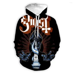 Sudaderas con capucha para hombre Ghost Band Impresión 3D Hombre Mujer Moda Streetwear Hip Hop Y2k Sudadera con capucha Jerséis Casual Sudaderas con capucha Ropa para niños