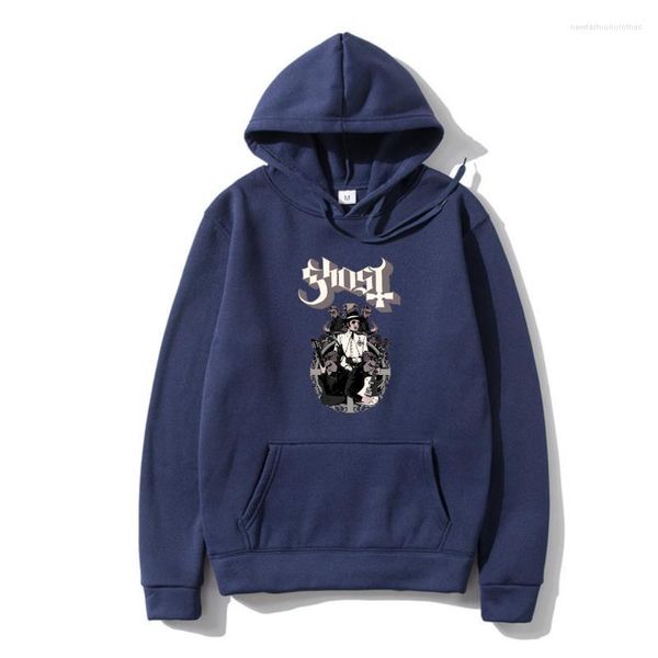 Sweats à Capuche Homme Ghost BAND CARDINAL COPIA PAPA Pull Rouge Métal Authentique