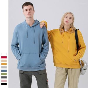 Sweats à capuche pour hommes GOPLUS Sweat à capuche pour femme Pull solide Lounge Wear Coton Épaules tombantes PLUS Taille Sweat ample Couple Outfit Streetwear