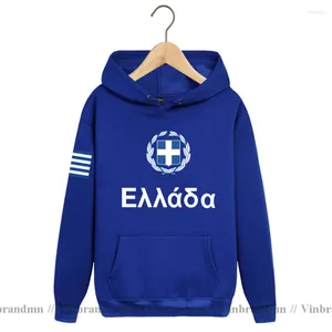 Sweats à capuche pour hommes grèce hommes sweat Hip Hop Streetwear Socceres Jerseyes footballeur survêtement Nation drapeau grec Hellas GR SA