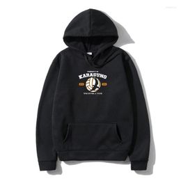 Sudaderas con capucha para hombre Haikyuu Team Karasuno, prendas de vestir exteriores para hombre, además de otoño, Sudadera con capucha de algodón, Camiseta 4XL 5XL 6XL