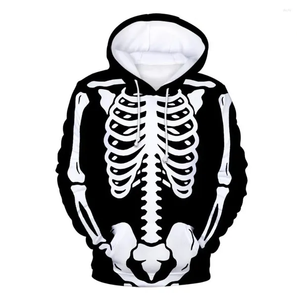 Sudaderas con Capucha para Hombre Halloween Divertido Esqueleto De Terror Ropa Informal con Impresión 3D Sudaderas para Hombres Y Mujeres Sudadera con Capucha De Gran Tamaño Jerséis para Niños Chándales