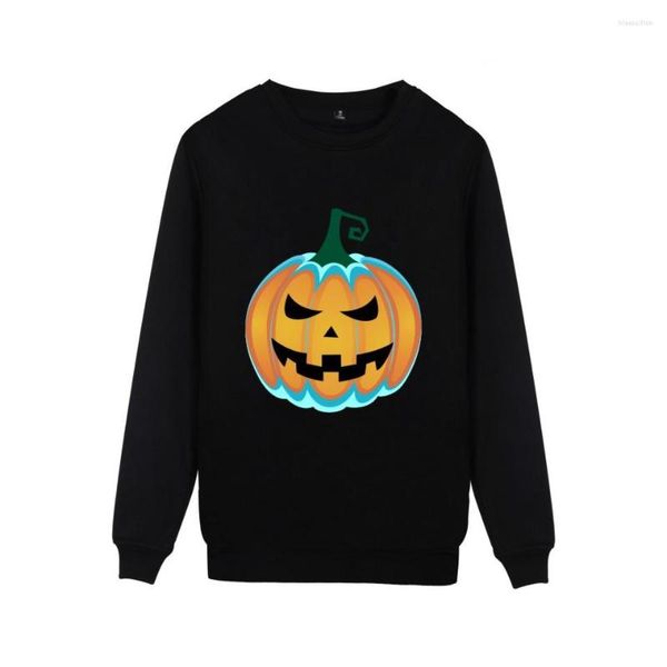 Sudaderas con capucha para hombre Halloween Jack-o'-lantern Hombres Mujeres Patrón de calabaza diferente Jersey Sudaderas sin tapa Ropa de noche de Todos los Santos